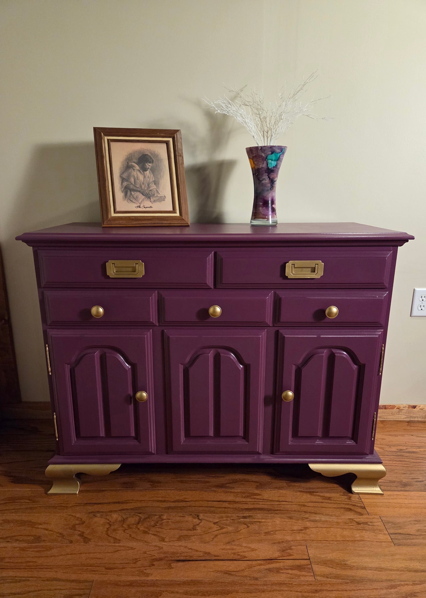 "The Royal Roman" - Vintage Dresser - TV Stand - Cabinet - Buffet