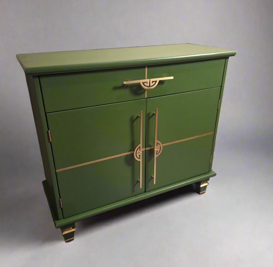 The Green Cabinet – My First Restoration Project